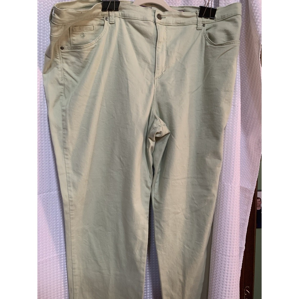 Gloria Vanderbilt Amanda 22 Light Green Jeans Casual School